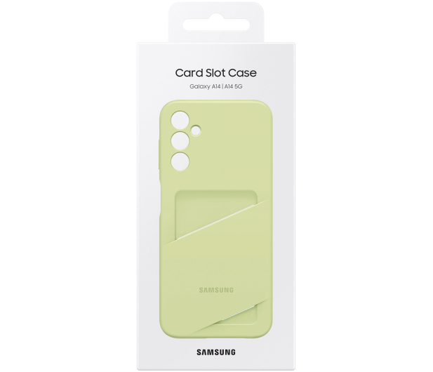 Samsung Card Slot Case do Galaxy A14 limonkowe - 1127970 - zdjęcie 6
